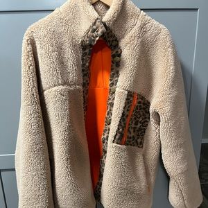 Sherpa fleece coat